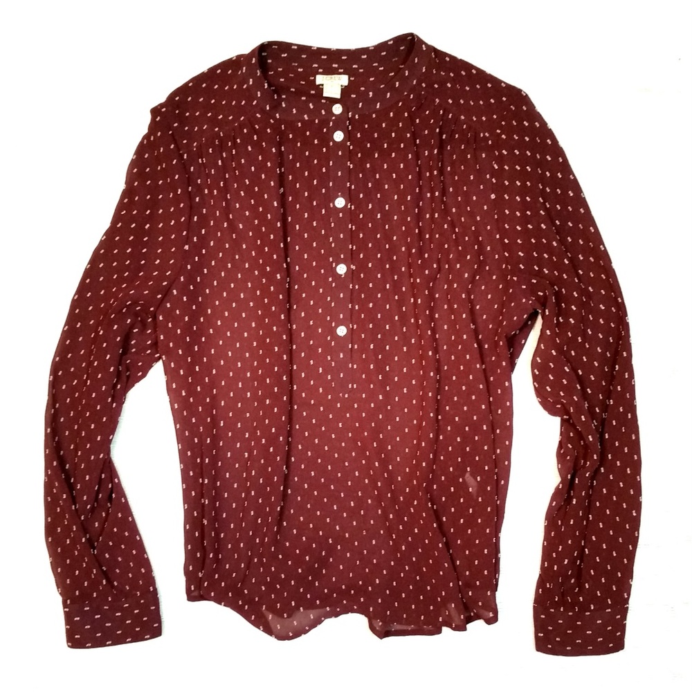 <3 J.CREW Women's Size XL NWOT Blouse Shirt Top